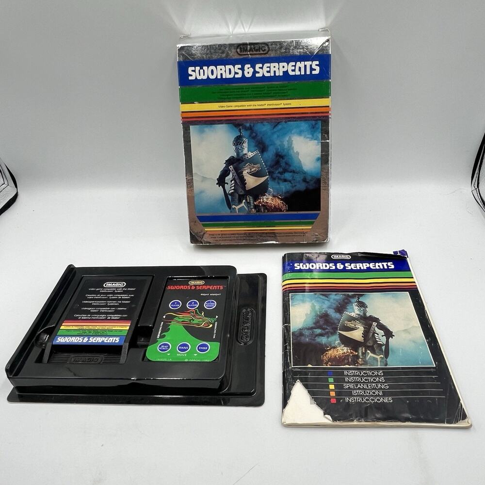 Vintage Intellivision Demon Attack - Box, Manual & Cartridge